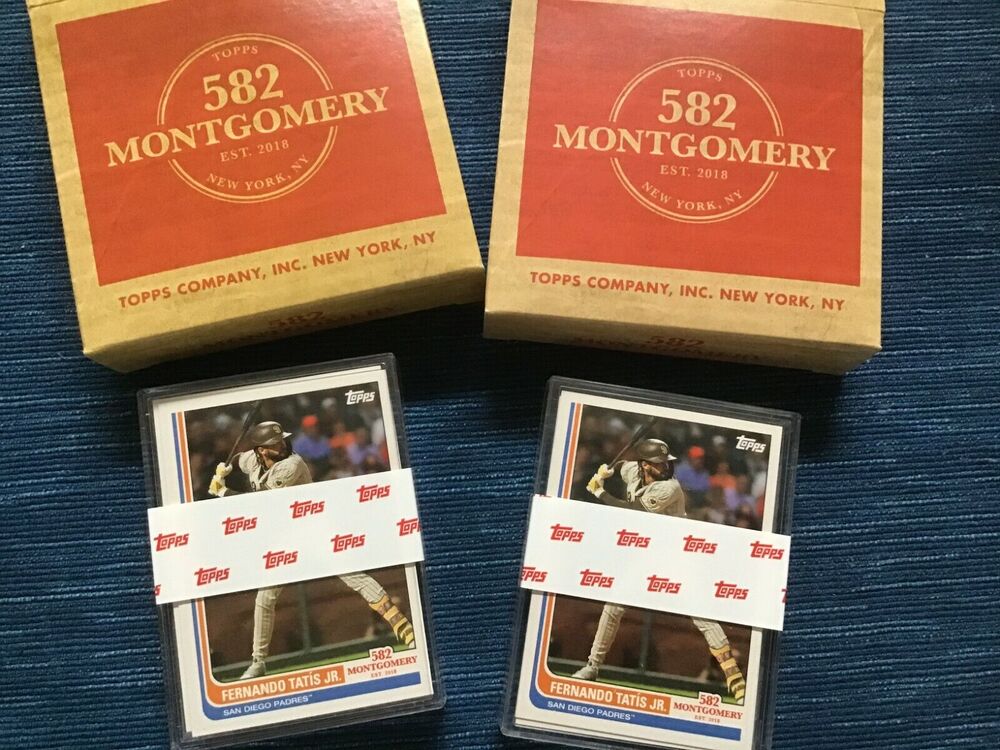 x2 2022 TOPPS Montgomery Club Set #3 Sealed RC 1982 Tribute 56C
